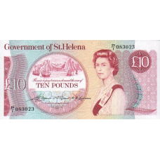 P 8a Saint Helena - 10 Pounds Year ND (1979)